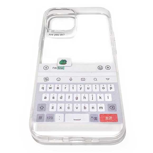 Accessories - Iphone 12 Pro ARE U OK? lol Clear Case😅